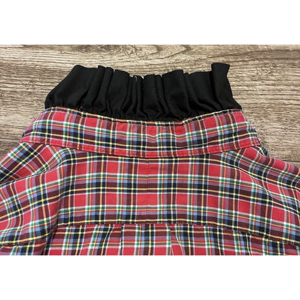 Vintage Ralph Lauren Reworked Upcycled Shirt Large Ruffled Collar Button Up - Picture 9 of 12